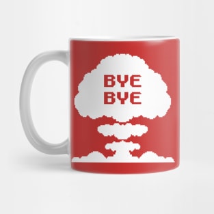 Mushroom Cloud (white, pixellated) Mug